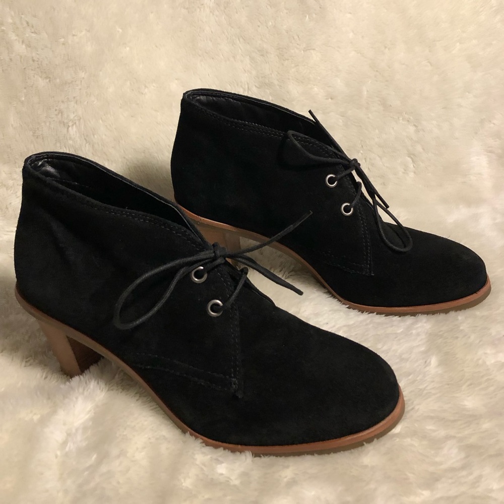 J.JILL Suede Lace Up Ankle Boots Bootie Size 9 - Picture 3 of 12